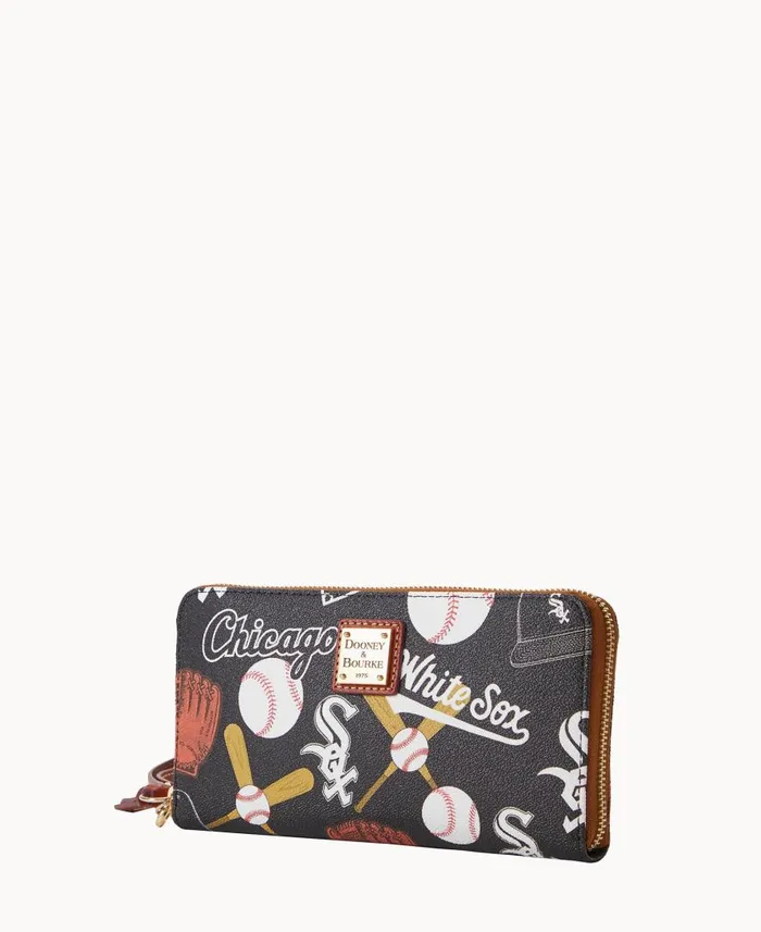 ManWoman MLB White Sox Large Zip Around Wristlet White Sox Dooney and Bourke Wallets ManWoman MLB White Sox Large Zip Around Wristlet White Sox Dooney and Bourke Wallets