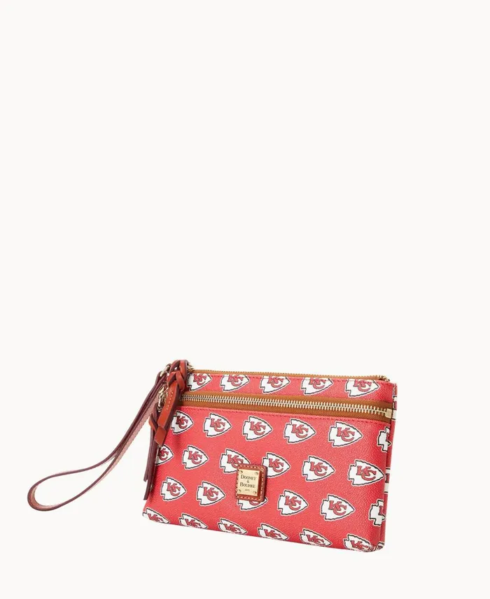 ManWoman NFL Chiefs Double Zip Wristlet Kansas City Chiefs Dooney and Bourke Wallets ManWoman NFL Chiefs Double Zip Wristlet Kansas City Chiefs Dooney and Bourke Wallets