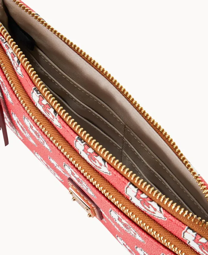 ManWoman NFL Chiefs Double Zip Wristlet Kansas City Chiefs Dooney and Bourke Wallets ManWoman NFL Chiefs Double Zip Wristlet Kansas City Chiefs Dooney and Bourke Wallets