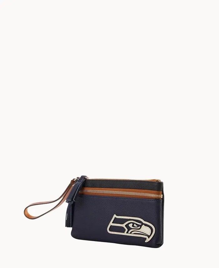 ManWoman NFL Seahawks Double Zip Wristlet Seahawks Dooney and Bourke Wallets ManWoman NFL Seahawks Double Zip Wristlet Seahawks Dooney and Bourke Wallets