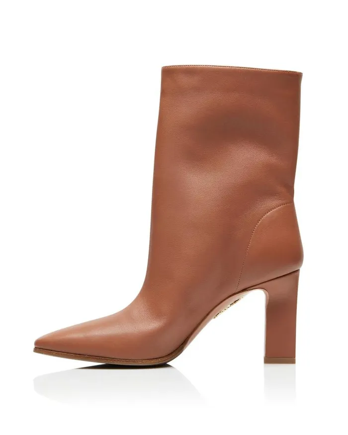 Manzoni Bootie 85 Brown Women Aquazzura Booties Manzoni Bootie 85 Brown Women Aquazzura Booties