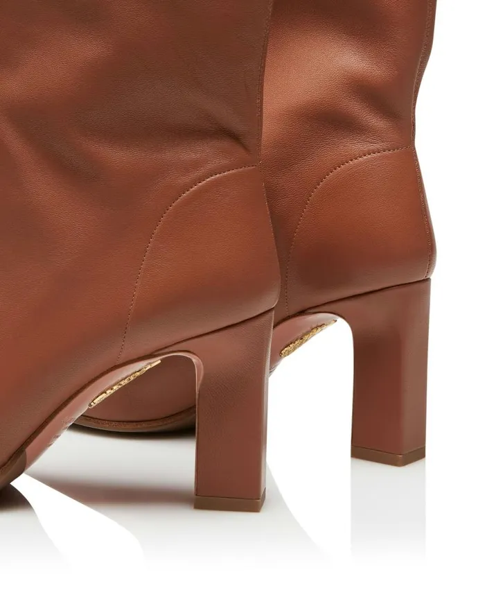 Manzoni Bootie 85 Brown Women Aquazzura Booties Manzoni Bootie 85 Brown Women Aquazzura Booties