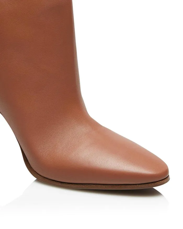 Manzoni Bootie 85 Brown Women Aquazzura Booties Manzoni Bootie 85 Brown Women Aquazzura Booties