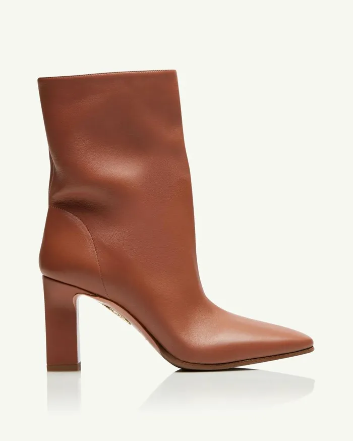 Manzoni Bootie 85 Brown Women Aquazzura Booties Manzoni Bootie 85 Brown Women Aquazzura Booties