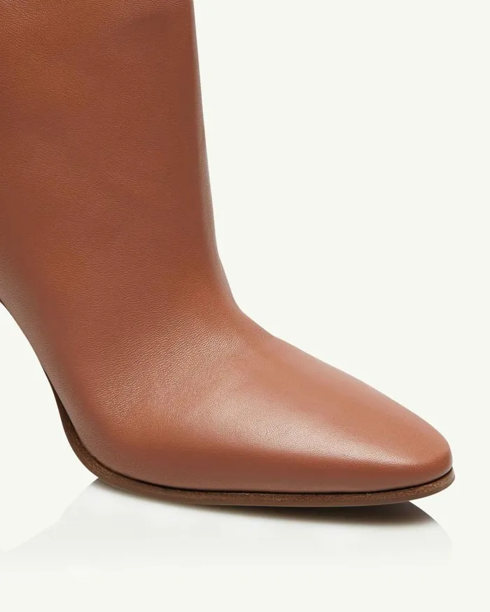Manzoni Bootie 85 Brown Women Aquazzura Booties Manzoni Bootie 85 Brown Women Aquazzura Booties