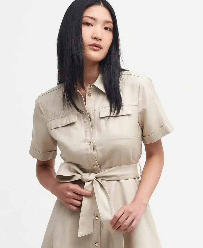 Margaret Shirt Dress Safari Women Barbour Dresses and Skirts