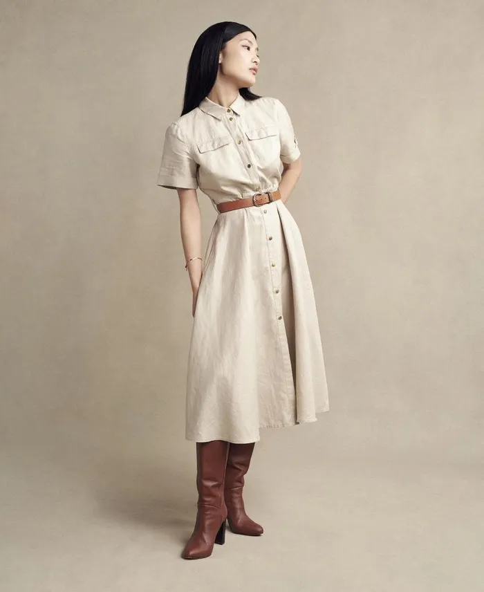Margaret Shirt Dress Safari Women Barbour Dresses and Skirts