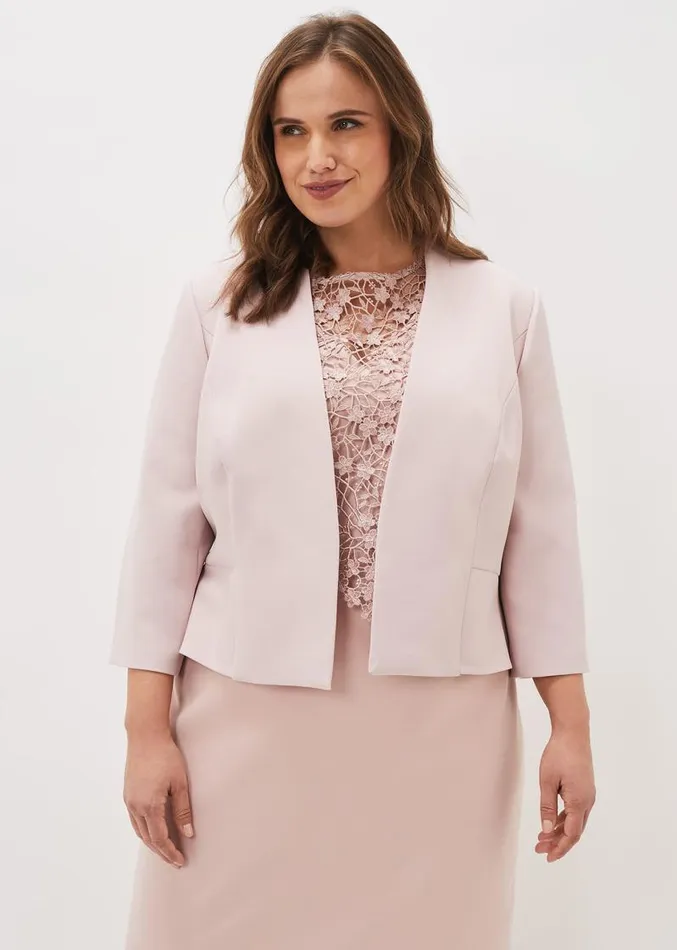 Mariposa Peplum Jacket Antique Rose Women Phase Eight Jackets