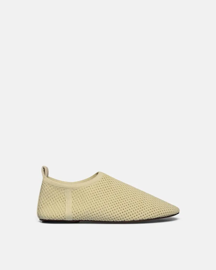 Maris Rounded Toe MeshKnit RoundToe Slip On Shoes Sand Mesh Women Nanushka Shoes