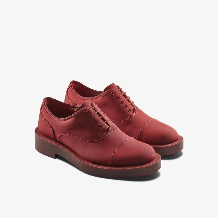 Martine Rose Womens Oxford 2 Oxblood Textile Women Clarks Loafers and Oxfords