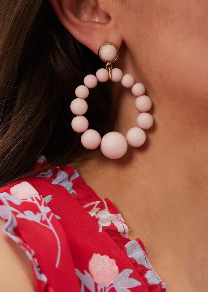 Matte Bead Drop Earring Putty Women Phase Eight Jewellery