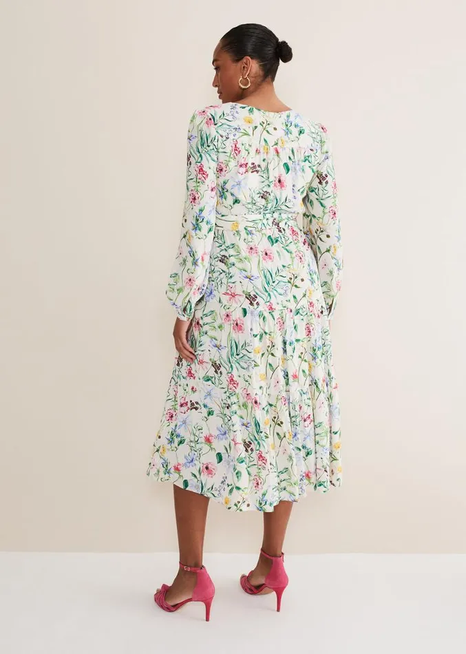 Maya Floral Midaxi Dress Ivorymulti Women Phase Eight Dresses