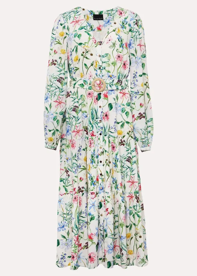 Maya Floral Midaxi Dress Ivorymulti Women Phase Eight Dresses