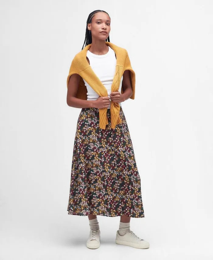 Mayfield Midi Skirt Classic Multi Women Barbour Dresses and Skirts