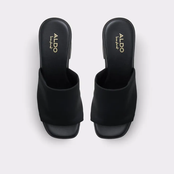 Maysee Black Textile Women ALDO Mule Shoes
