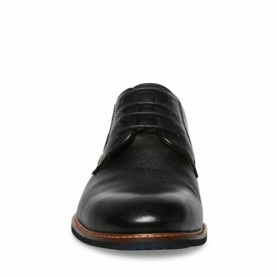 Men039s BANNON BLACK LEATHER Black Leather Steve Madden Dress Men039s BANNON BLACK LEATHER Black Leather Steve Madden Dress