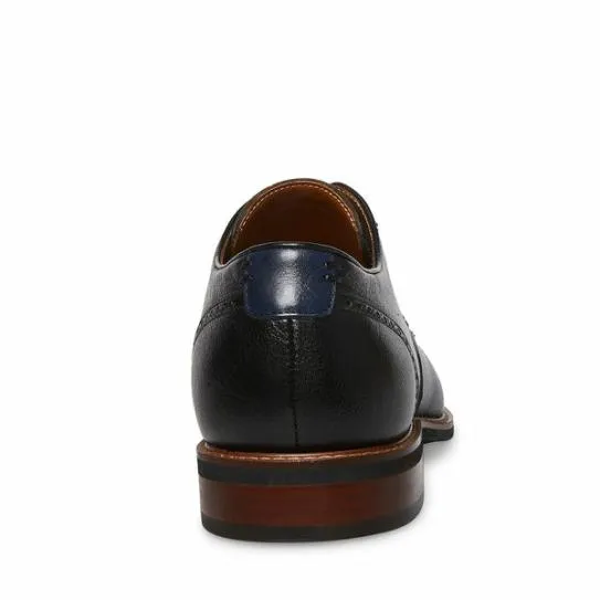Men039s BANNON BLACK LEATHER Black Leather Steve Madden Dress Men039s BANNON BLACK LEATHER Black Leather Steve Madden Dress