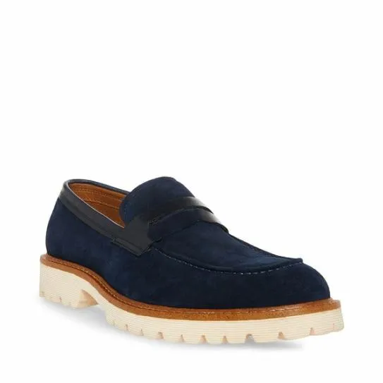 Men039s BENTIN NAVY SUEDE Navy Suede Steve Madden Loafers Men039s BENTIN NAVY SUEDE Navy Suede Steve Madden Loafers