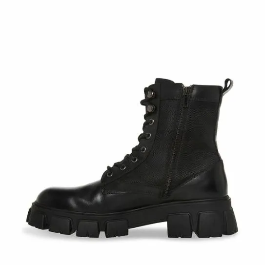 Men039s CORTINA BLACK LEATHER Black Leather Steve Madden Boots Men039s CORTINA BLACK LEATHER Black Leather Steve Madden Boots