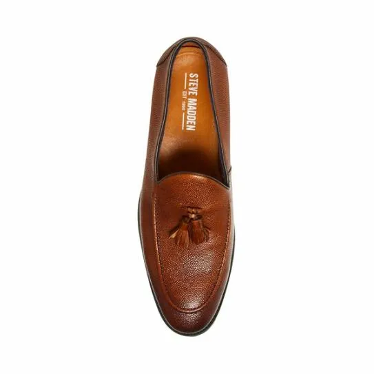 Men039s PAEN BROWN LEATHER Brown Leather Steve Madden Loafers Men039s PAEN BROWN LEATHER Brown Leather Steve Madden Loafers