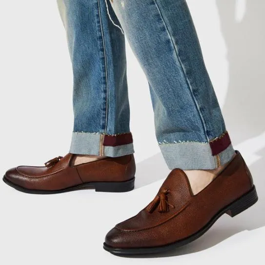 Men039s PAEN BROWN LEATHER Brown Leather Steve Madden Loafers Men039s PAEN BROWN LEATHER Brown Leather Steve Madden Loafers