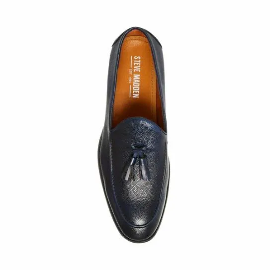 Men039s PAEN NAVY LEATHER Navy Leather Steve Madden Loafers Men039s PAEN NAVY LEATHER Navy Leather Steve Madden Loafers