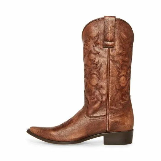 Men039s REYY BROWN LEATHER Brown Leather Steve Madden Boots Men039s REYY BROWN LEATHER Brown Leather Steve Madden Boots