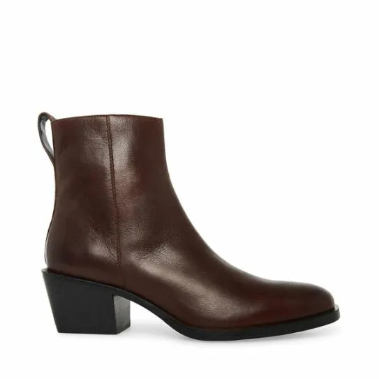 Men039s RICHIE BROWN LEATHER Brown Leather Steve Madden Boots
