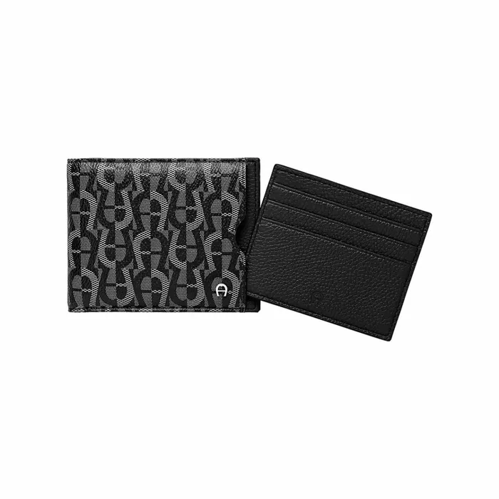 Men Aigner Wallets Icon Cover Wallet