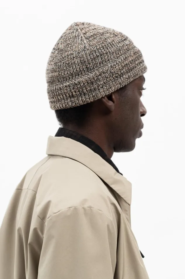 Men Alpaca Mohair Stripe Beanie Espresso Norse Projects Beanies