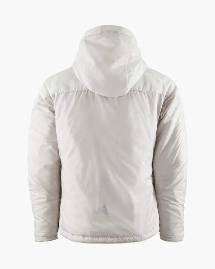 Men Alv Primaloft Hooded Jacket Silver Creme Klttermusen Down and Insulated Jackets