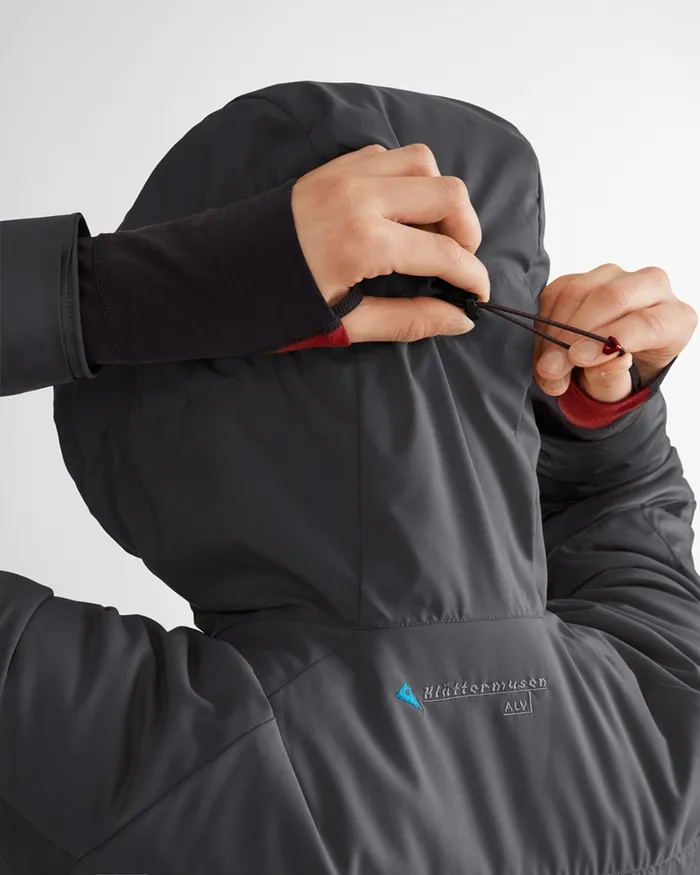 Men Alv Primaloft Hooded Jacket Silver Creme Klttermusen Down and Insulated Jackets