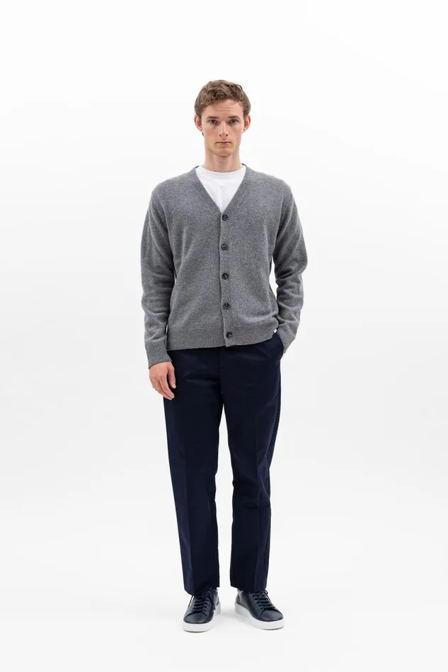 Men Andersen Gabardine Chino Dark Navy Norse Projects Trousers