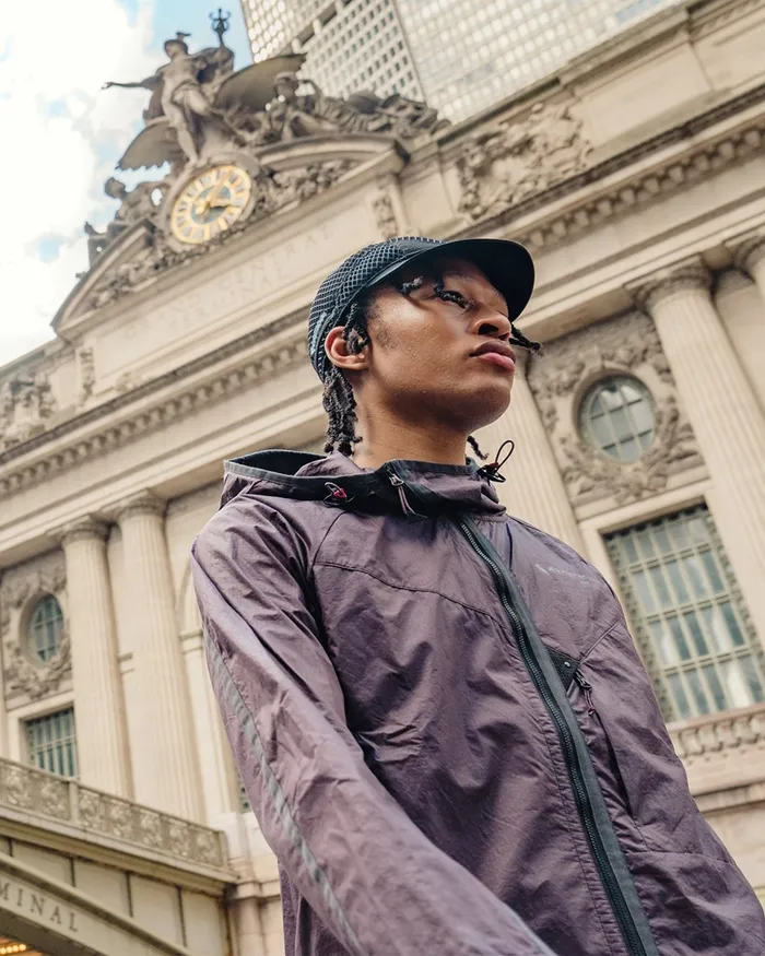 Men Ansur Hooded Katla Cotton Wind Jacket Swamp Greensilver Green Klttermusen Wind Resistant Jackets