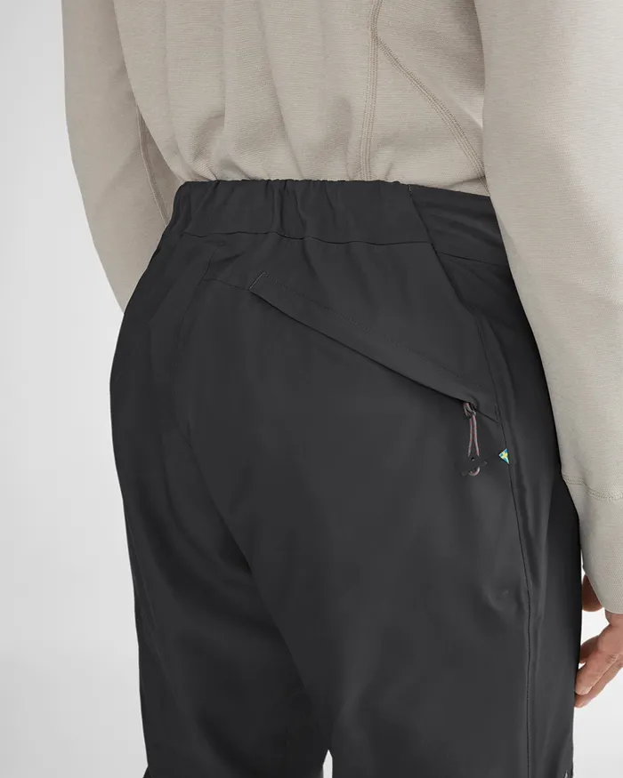 Men Asynja Lightweight Levitend Pants Raven Black Klttermusen Waterproof Pants