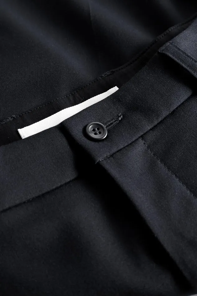 Men Benn Relaxed Light Wool Pleated Short Dark Navy Norse Projects Shorts