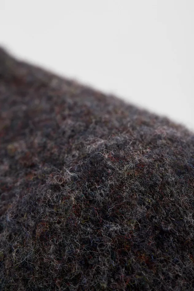 Men Birnir Brushed Lambswool Charcoal Melange Norse Projects Knitwear