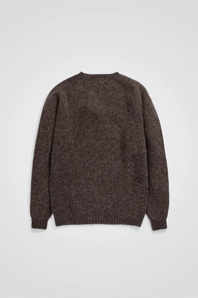 Men Birnir Brushed Lambswool Warm Grey Norse Projects Knitwear