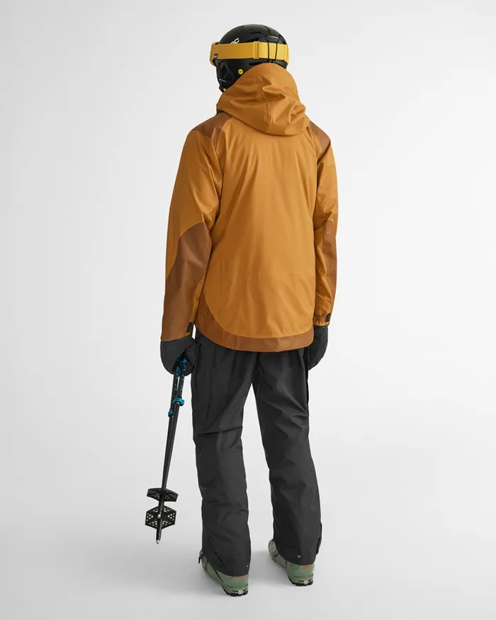Men Brage 20 Waterproof Shell Jacket Mustard Klttermusen Waterproof Jackets
