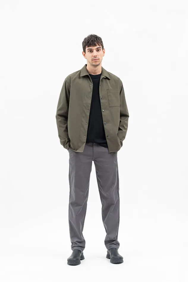 Men Carsten Solotex Twill Shirt LS Beech Green Norse Projects Shirting