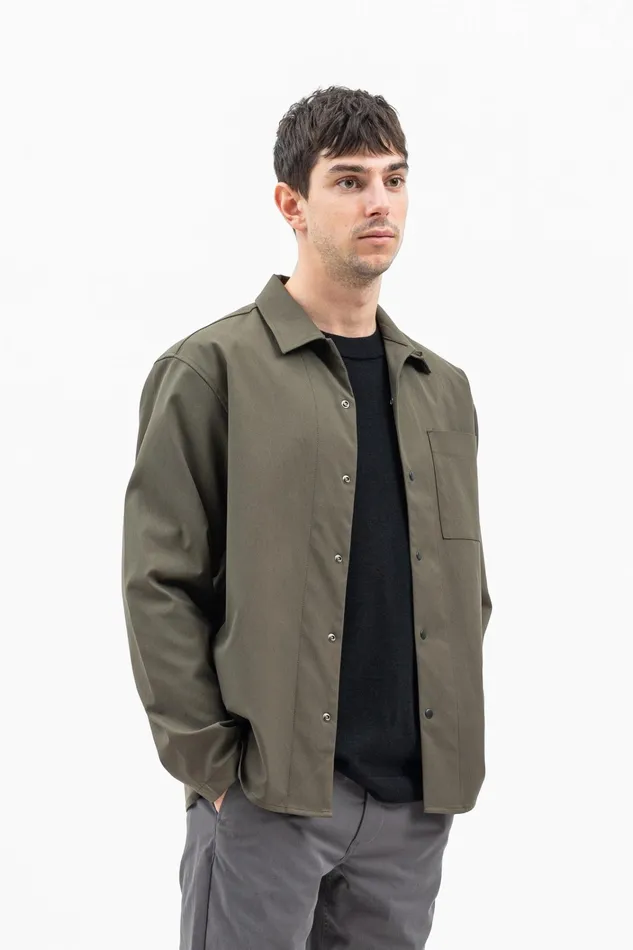 Men Carsten Solotex Twill Shirt LS Beech Green Norse Projects Shirting