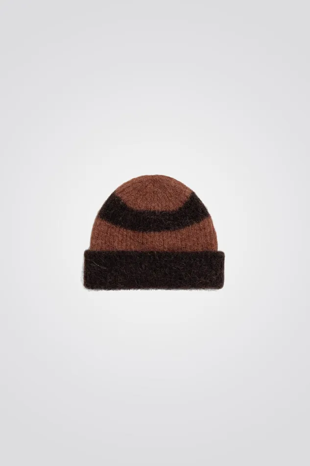 Men Cotton Alpaca Cable Beanie Spruce Green Norse Projects Beanies