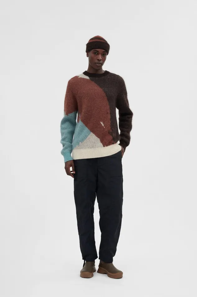 Men Cotton Alpaca Cable Beanie Spruce Green Norse Projects Beanies