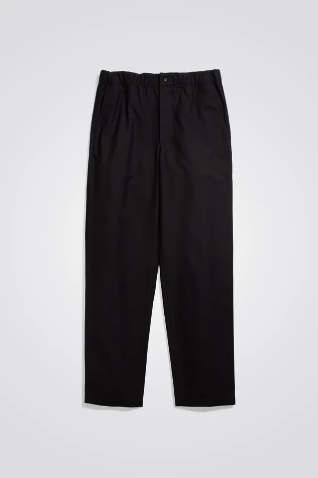 Men Ezra Cotton Wool Trouser Black Norse Projects Trousers