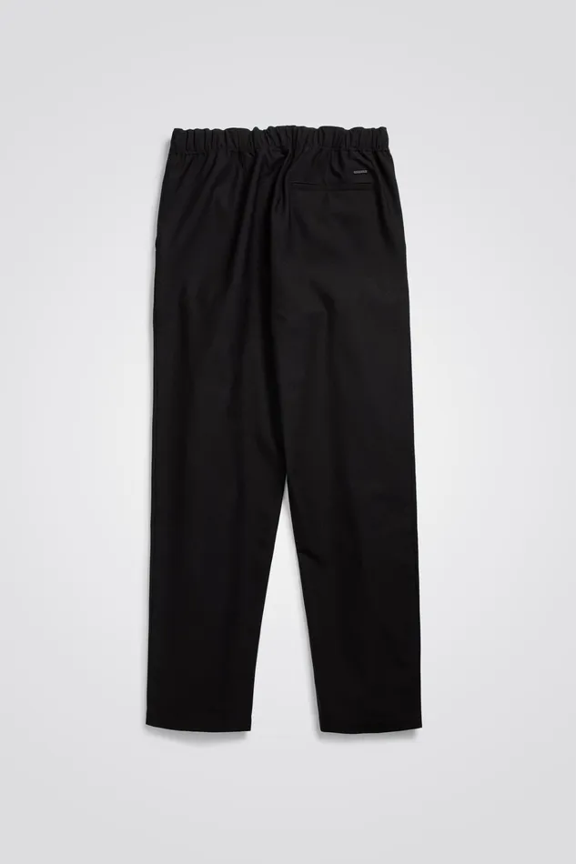 Men Ezra Cotton Wool Trouser Black Norse Projects Trousers