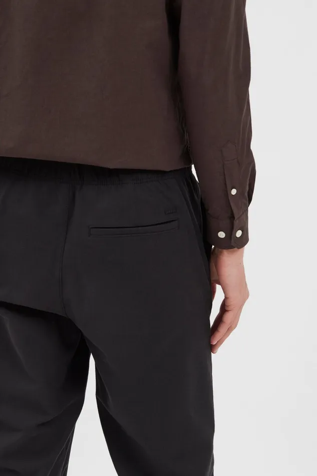 Men Ezra Cotton Wool Trouser Black Norse Projects Trousers