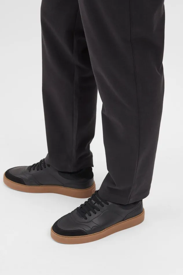 Men Ezra Cotton Wool Trouser Black Norse Projects Trousers