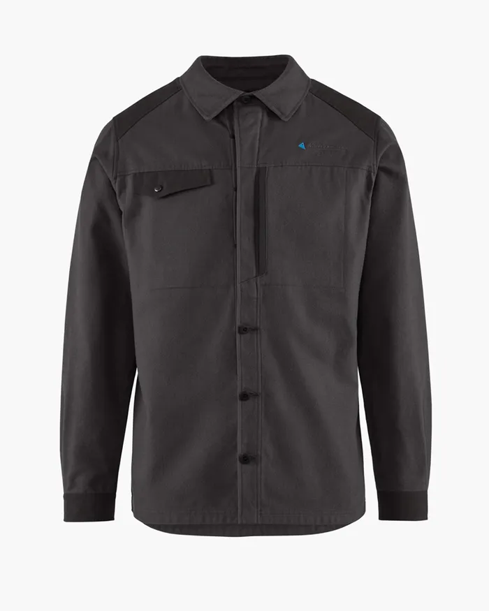 Men Forsete Natural Flannel Shirt Raven Klttermusen Shirts