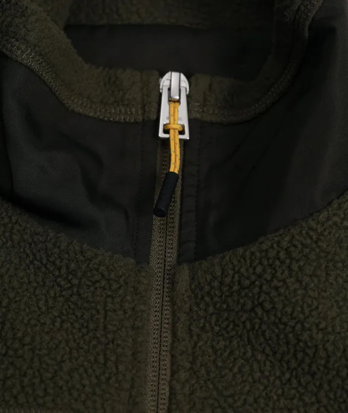 Men Frederik Fleece Full Zip Jacket Ivy Green Norse Projects Outerwear