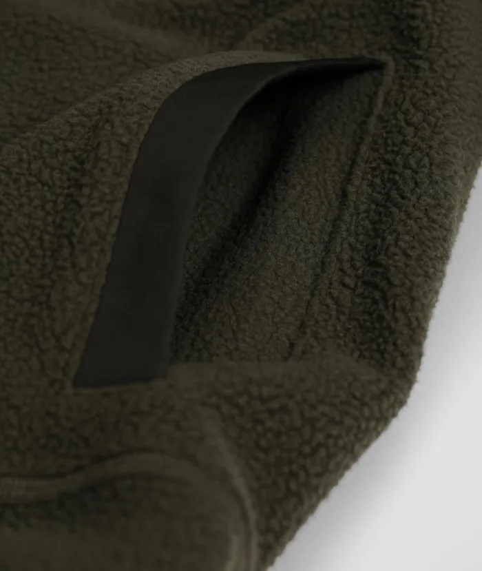 Men Frederik Fleece Full Zip Jacket Ivy Green Norse Projects Outerwear
